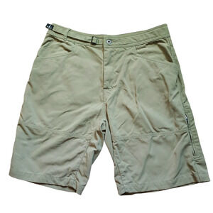 prAna Breathe Men's Olive Green Hiking Camping Outdoor Shorts Large